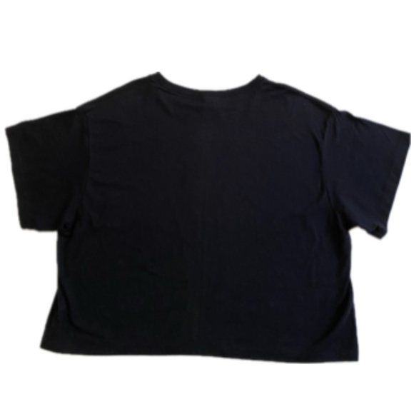 Champion Short-Sleeve T-Shirt, Script Logo, Black, Cropped, Relaxed/Boxy 2XL NWT - Picture 9 of 14